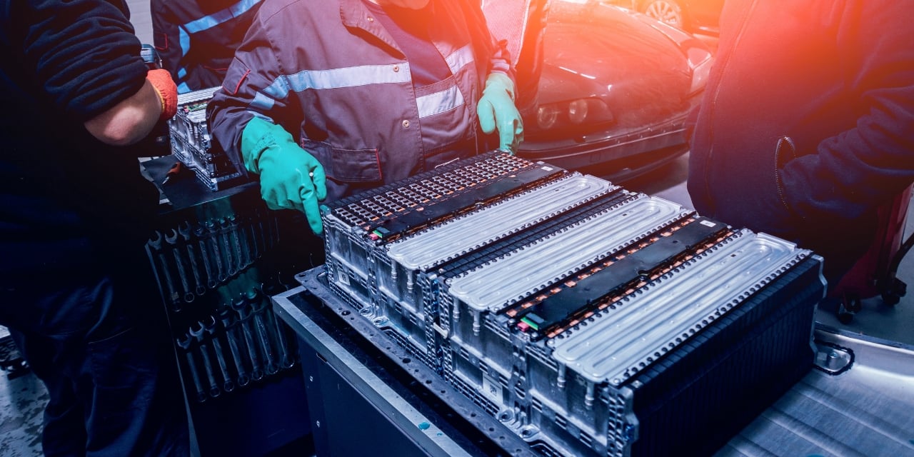 Battery assembly line
