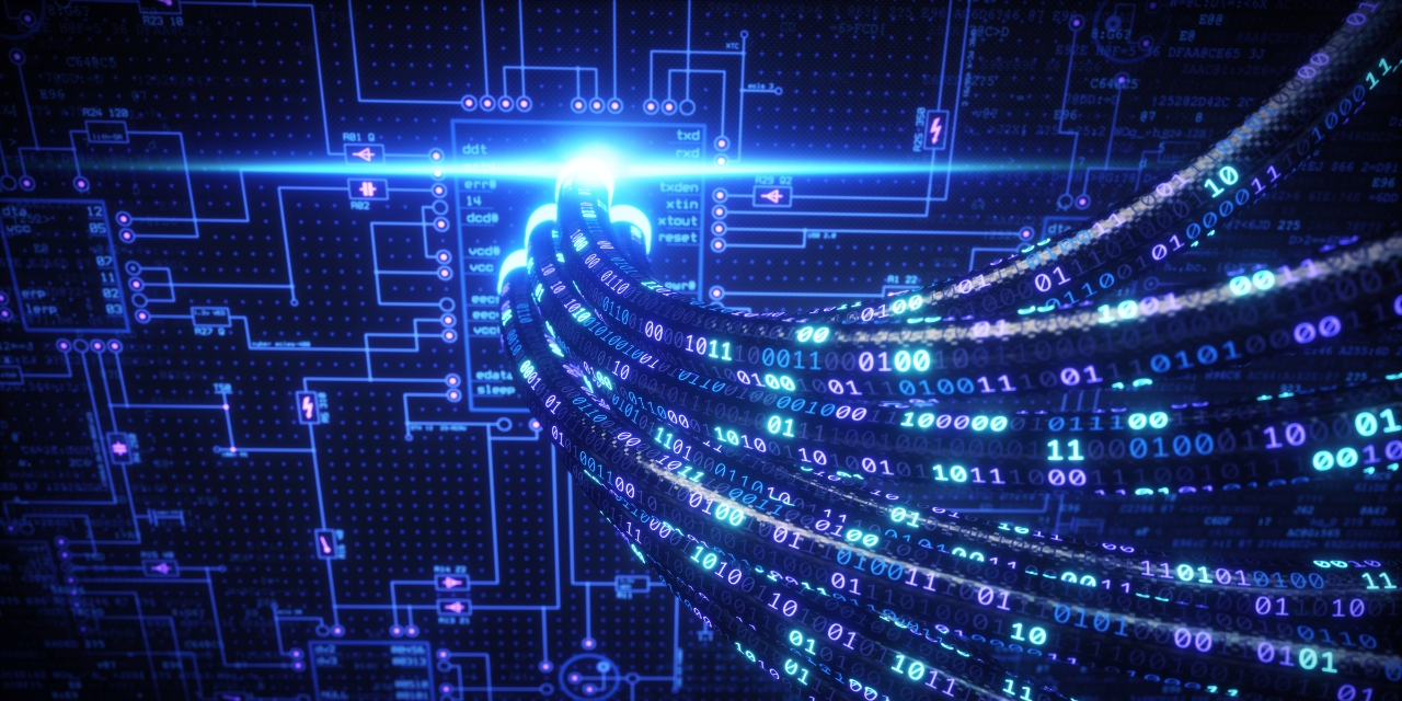 Abstract image of computer network.